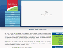 Tablet Screenshot of pakchinatractors.com